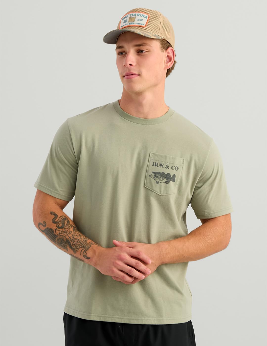 Huk and Co Pocket Tee, H1000577-383