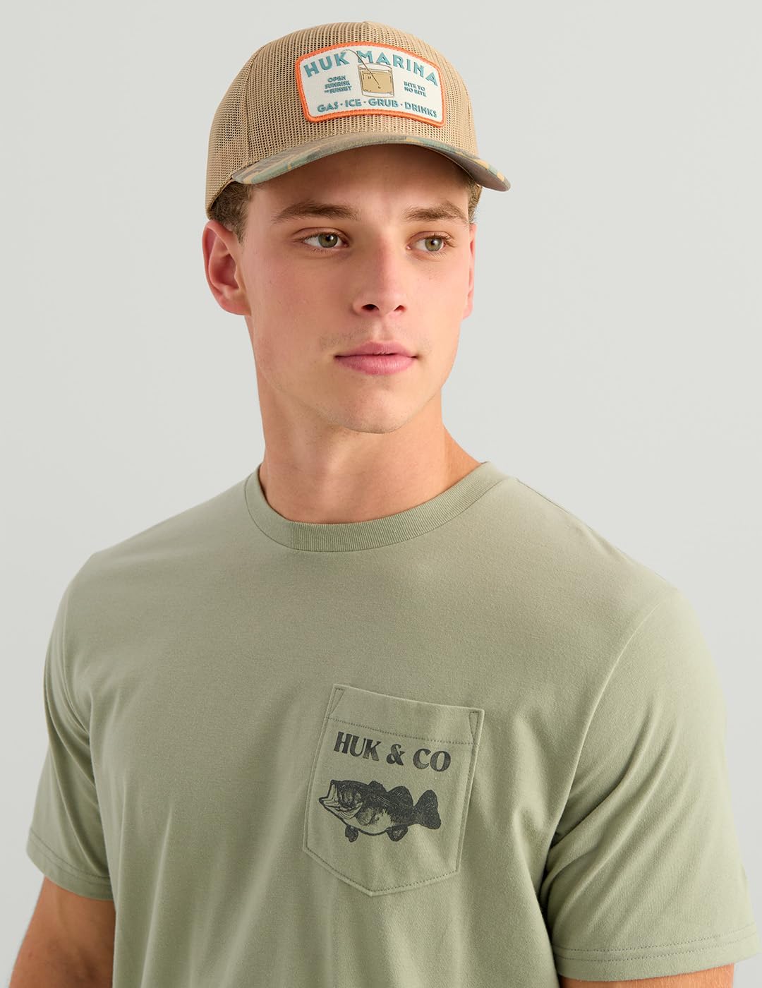 Huk and Co Pocket Tee, H1000577-383