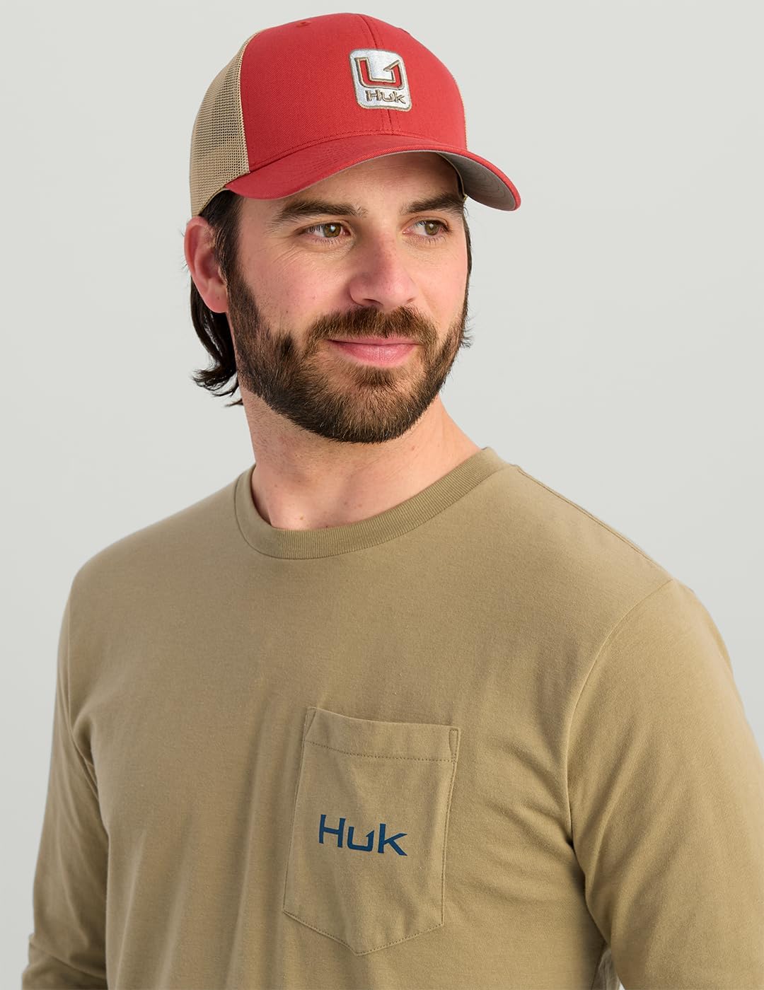 Huk Kc Scott Fishing Pocket Tee, Overland Trek H1000582-319