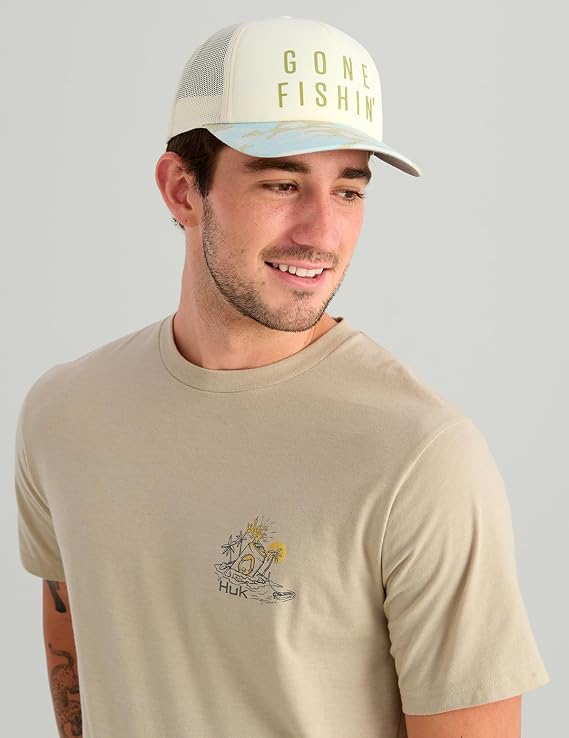 HUK Sun Draft Tee, River Rock H1000584-194