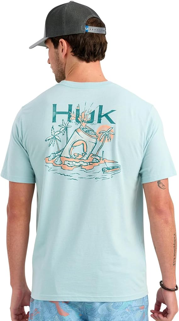 HUK Sun Draft Tee, Heron Blue H1000584-395