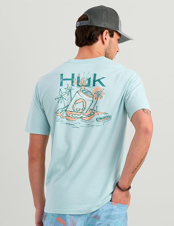 HUK Sun Draft Tee, Heron Blue H1000584-395
