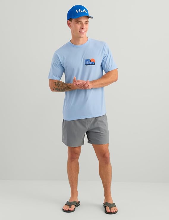 HUK Bait 'N Fetch Tee, Cerulean H1000585-423