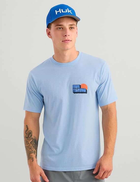HUK Bait 'N Fetch Tee, Cerulean H1000585-423