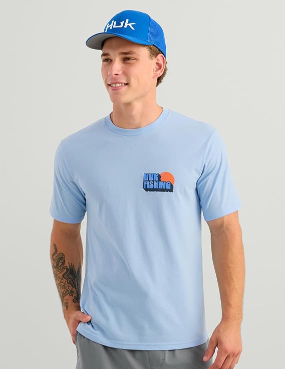 HUK Bait 'N Fetch Tee, Cerulean H1000585-423