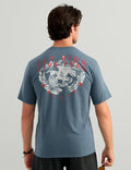 HUK Bass Eagle Pocket Tee, Stormy Blue H1000592-415