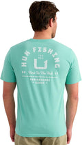 HUK Fishing Pocket Tee, Marine Blue Heather H1000593-465
