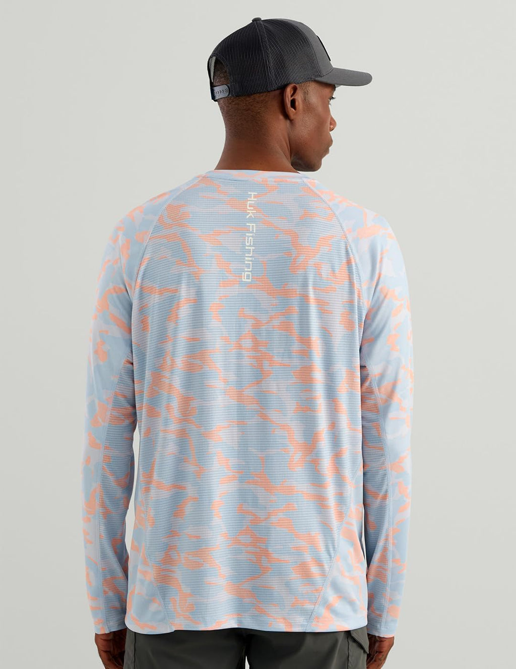 Huk Icon Printed Performance Crew, Coral Reef Camo H1200730-818