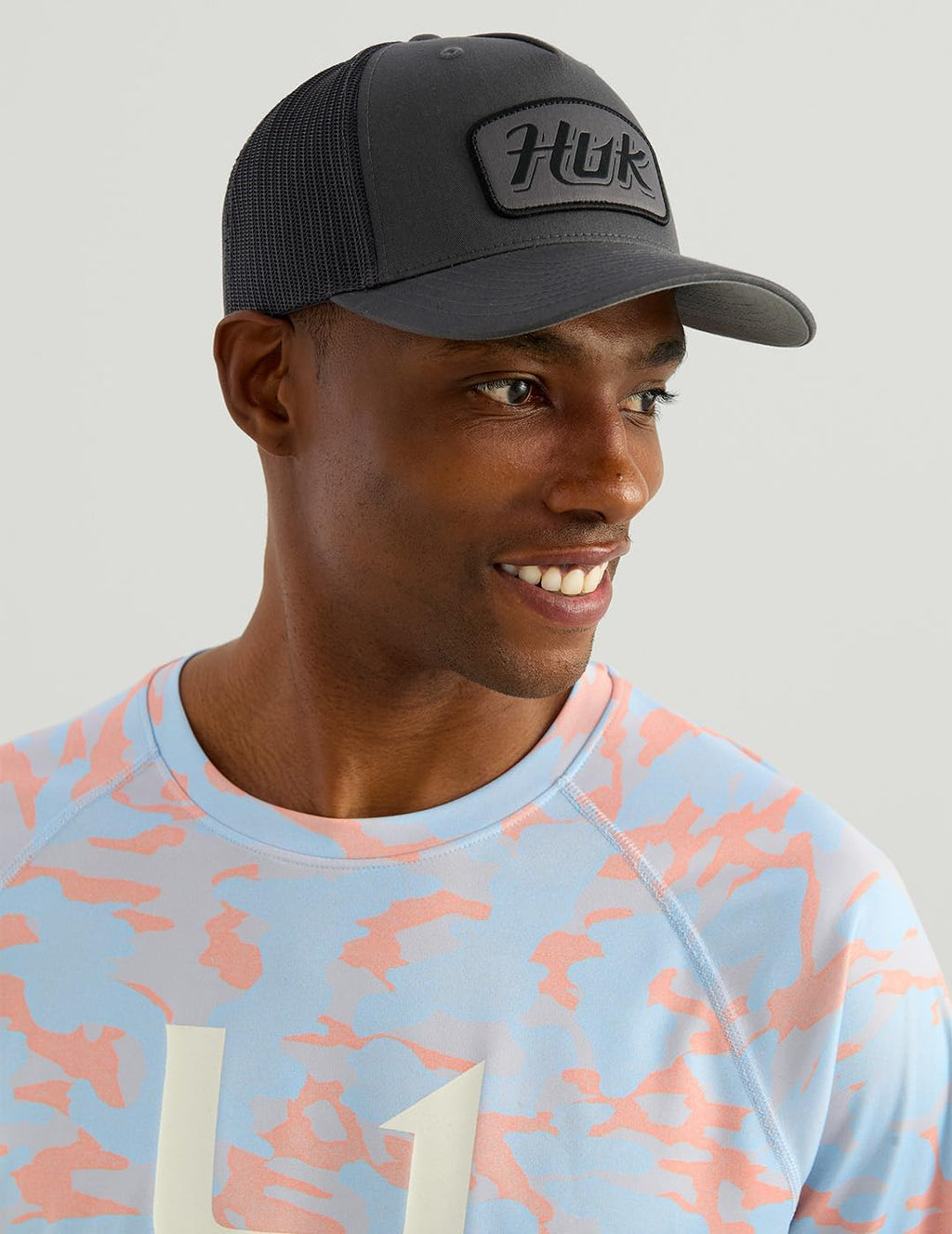 Huk Icon Printed Performance Crew, Coral Reef Camo H1200730-818
