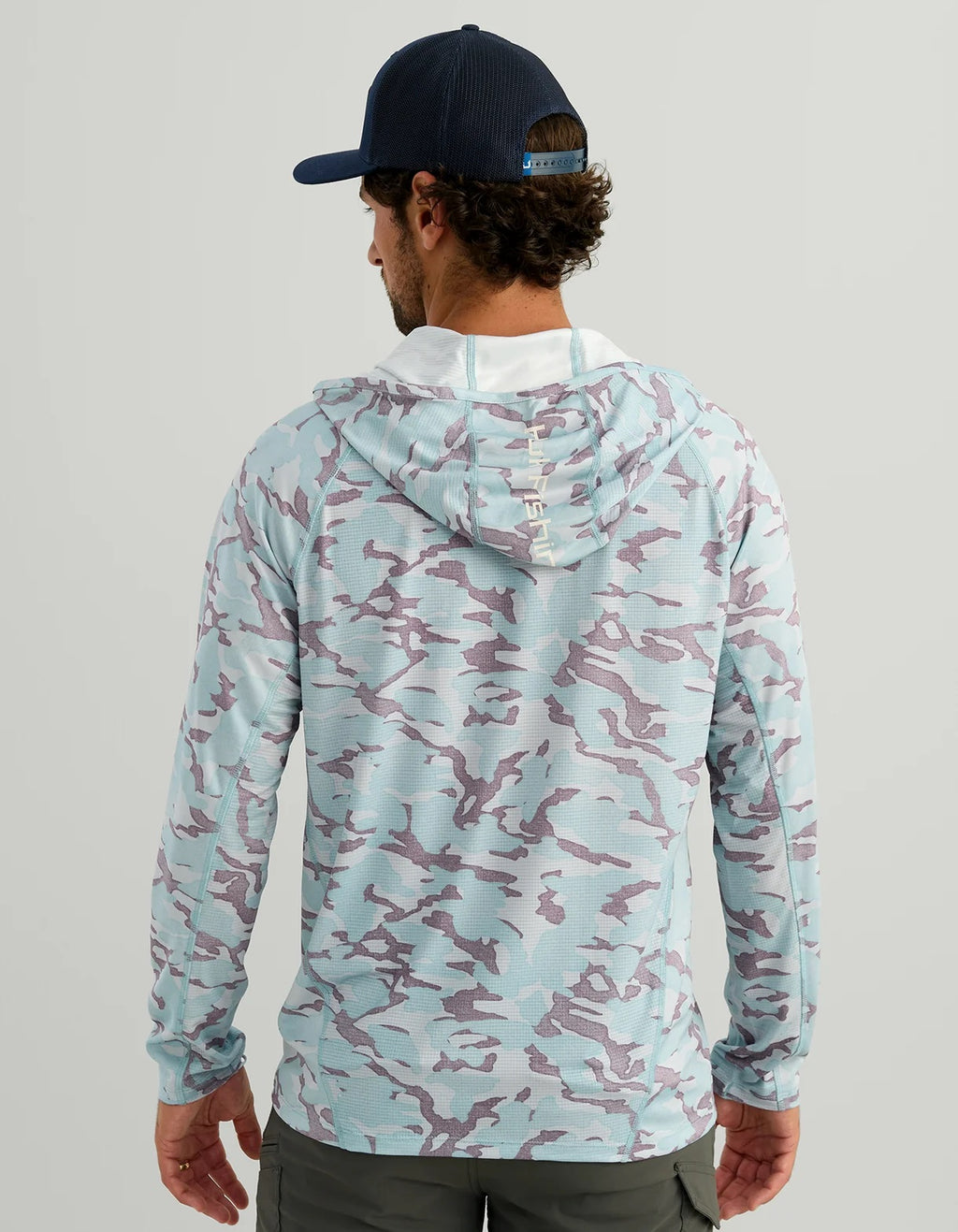 Huk Men's Icon Performance Hoodie, Reefline Grey Camo H1200731-359
