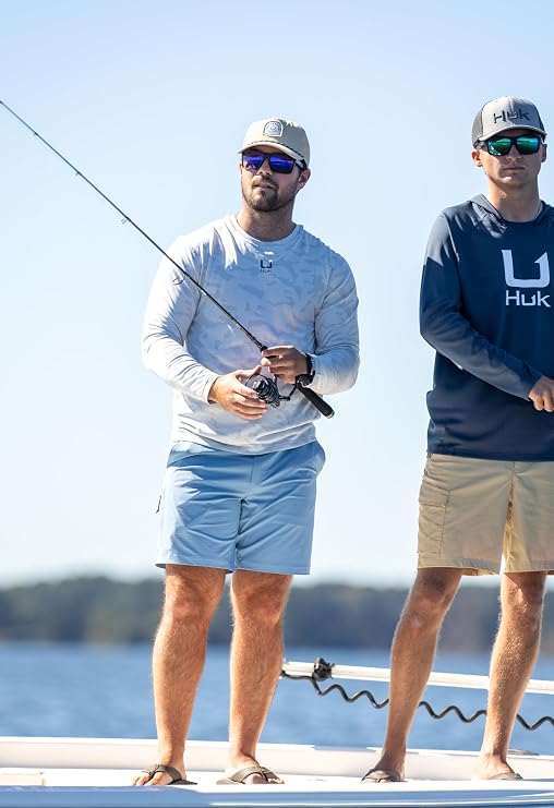 Huk A1A Pro Long Sleeve Crew, Seagull Camo H1200742-059