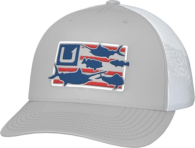 HUK Mens Trophy Flag Trucker Hat, H3000470-034