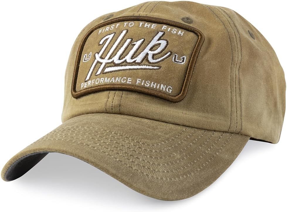 HUK Men's Trucker Hat, Anti-Glare Snapback Fishing Hat for Men, H3000553-201