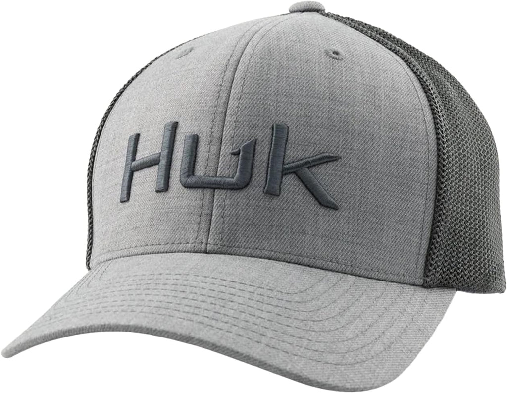 HUK Mens Trucker Hat, Anti-Glare Snapback Fishing Hat for Men, H3000580-425