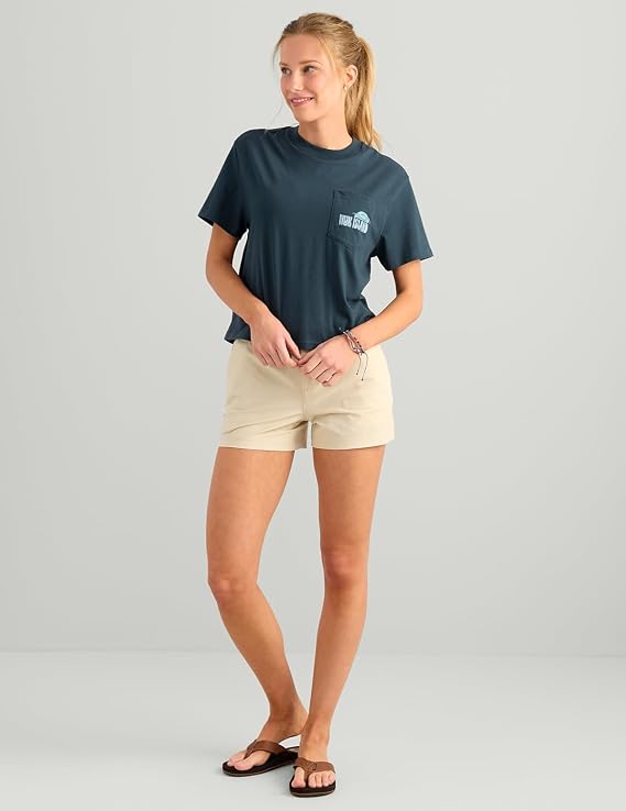 HUK Womens Local Pocket Tee, H6100119-408