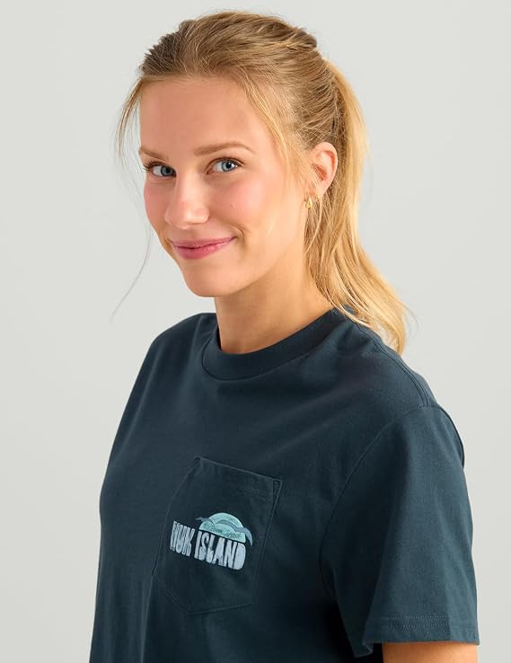 HUK Womens Local Pocket Tee, H6100119-408