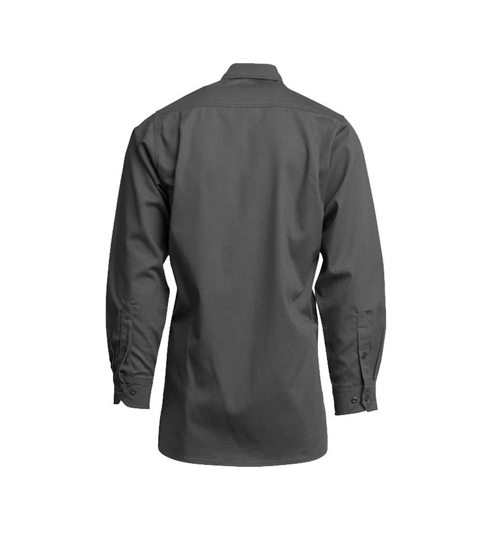 Lapco FR Uniform Shirt, 7 Oz. 100% Cotton, Gray IGR7