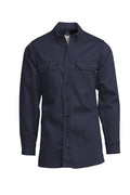 Lapco FR Uniform Shirt, 7 Oz. 100% Cotton, Navy INV7