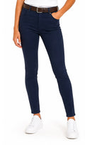 Premium Wear Junior Mid-Rise Super Stretch Skinny Pants, Navy JGMSS