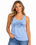 Gumbo Cookoff Ladies Blue Tank Top
