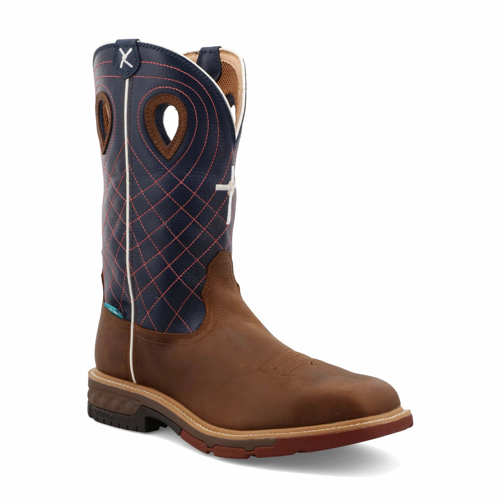 Twisted X Waterproof 12" Alloy Toe Western Work Boot MXBAW01