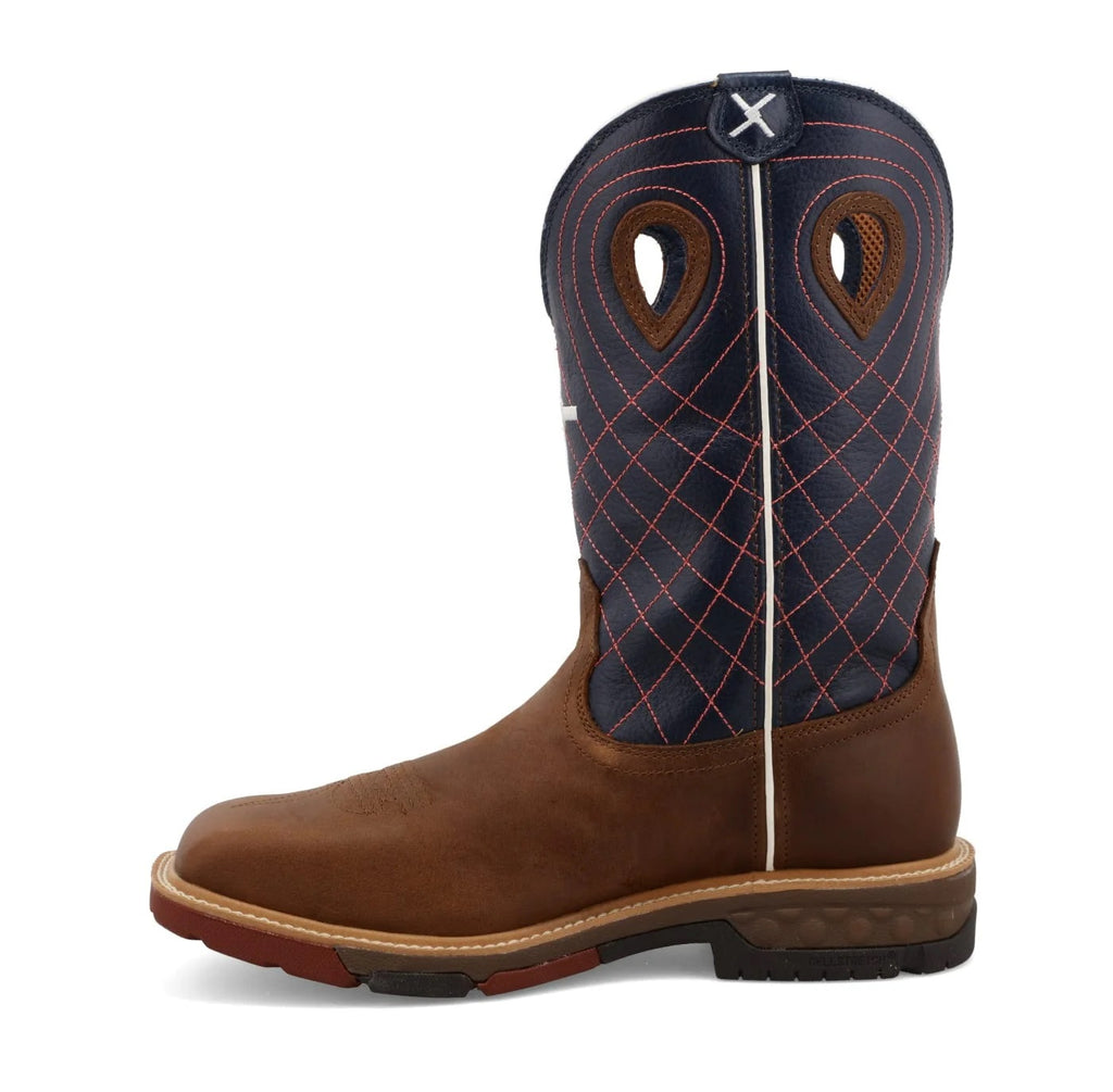 Twisted X Waterproof 12" Alloy Toe Western Work Boot MXBAW01