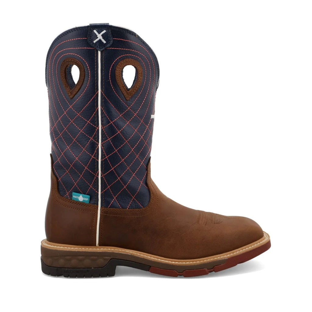 Twisted X Waterproof 12" Alloy Toe Western Work Boot MXBAW01