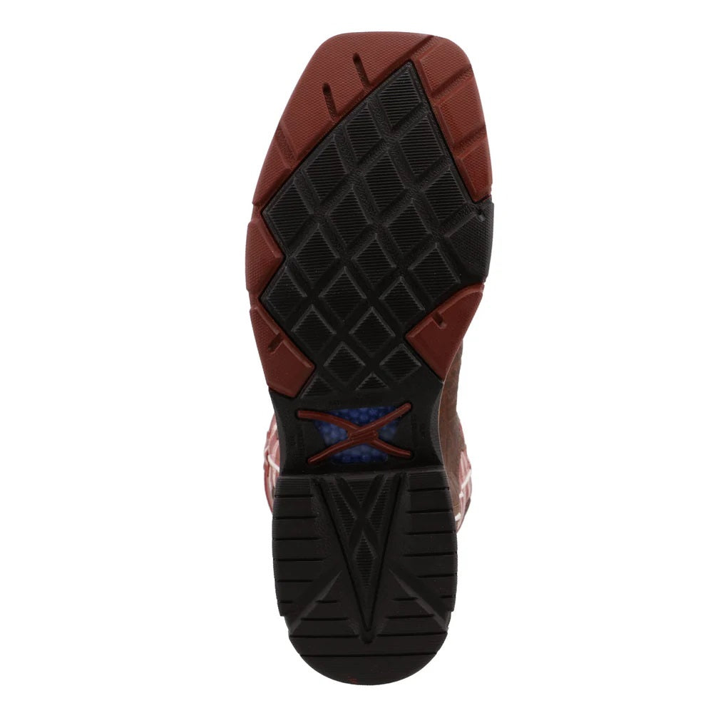 Twisted X Men's Pull On Nano Composite Toe Waterproof Western Work Boot, MXBNW01