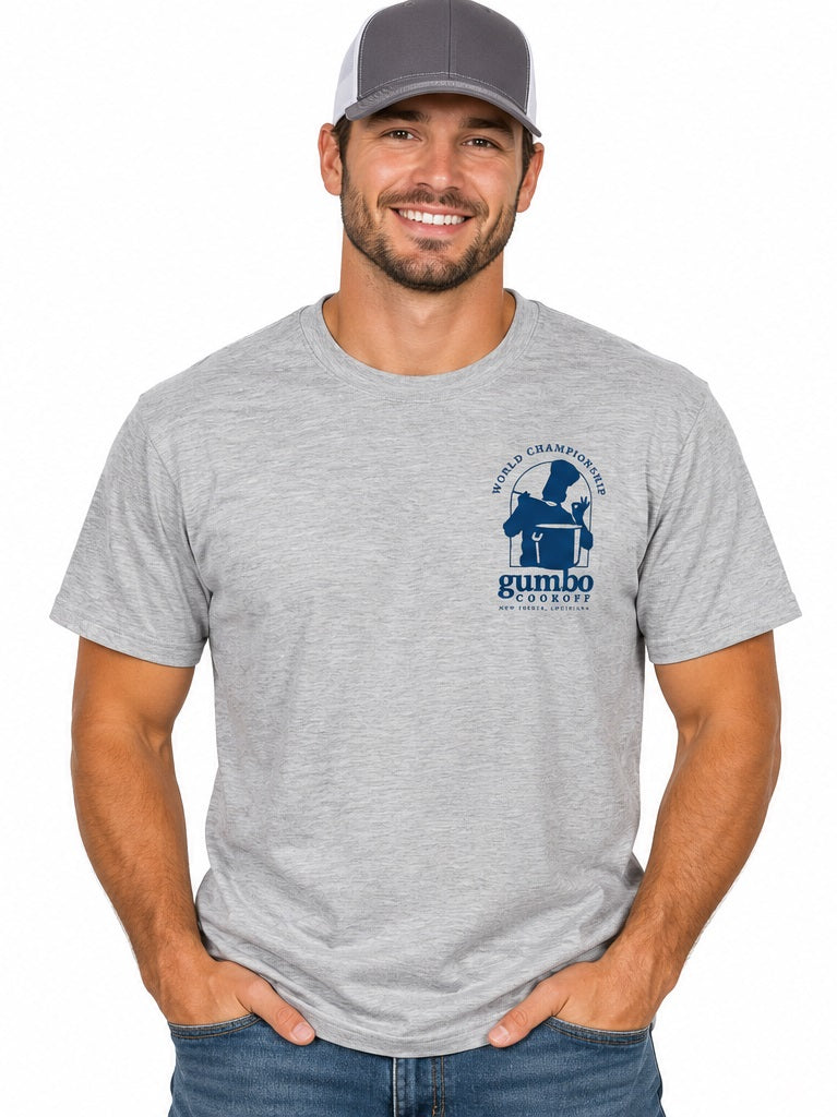 Gumbo Cookoff Adult Grey Tee