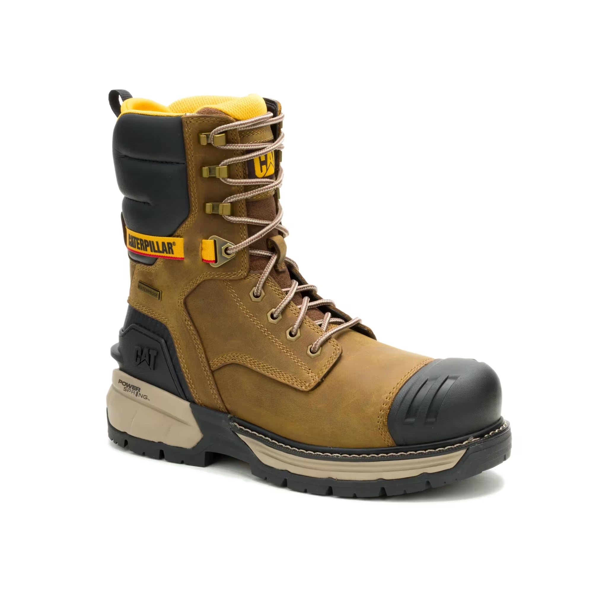 Caterpillar Men's Excavator ft Power Spring™ Technology 8" Waterproof Composite Toe Work Boot, P91828