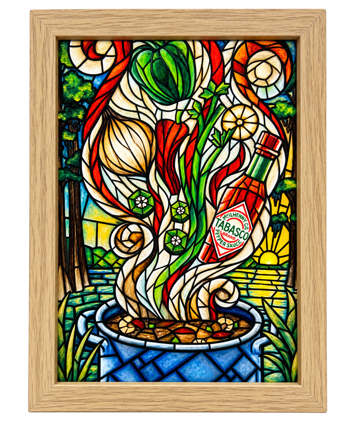 Gumbo Cookoff Glass Frame