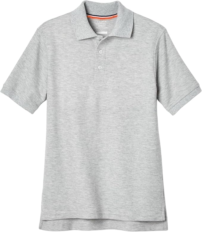 French Toast Kids' Pique Polo, Grey SA9084Y-J