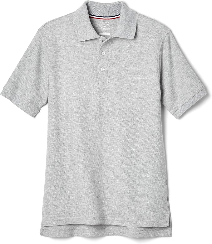 French Toast Unisex Adult Pique Polo, Grey SA9084Y-J