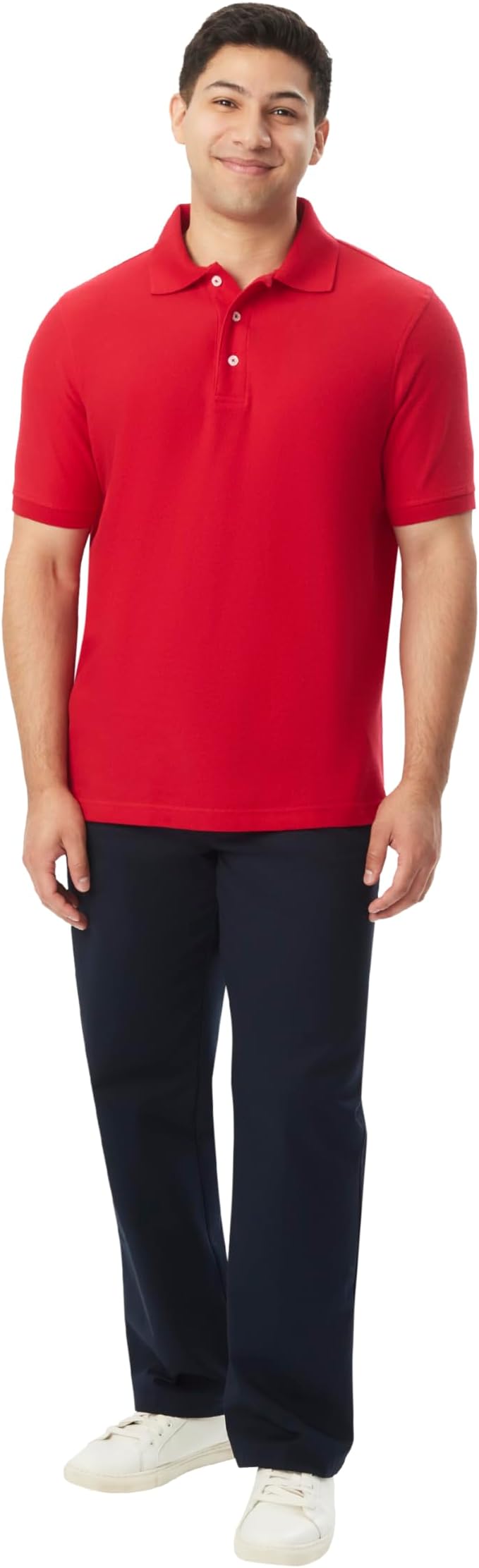 French Toast Unisex Adult Pique Polo, Red SA9084Y-N