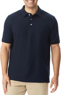 French Toast Unisex Adult Pique Polo, Navy SA9084-E