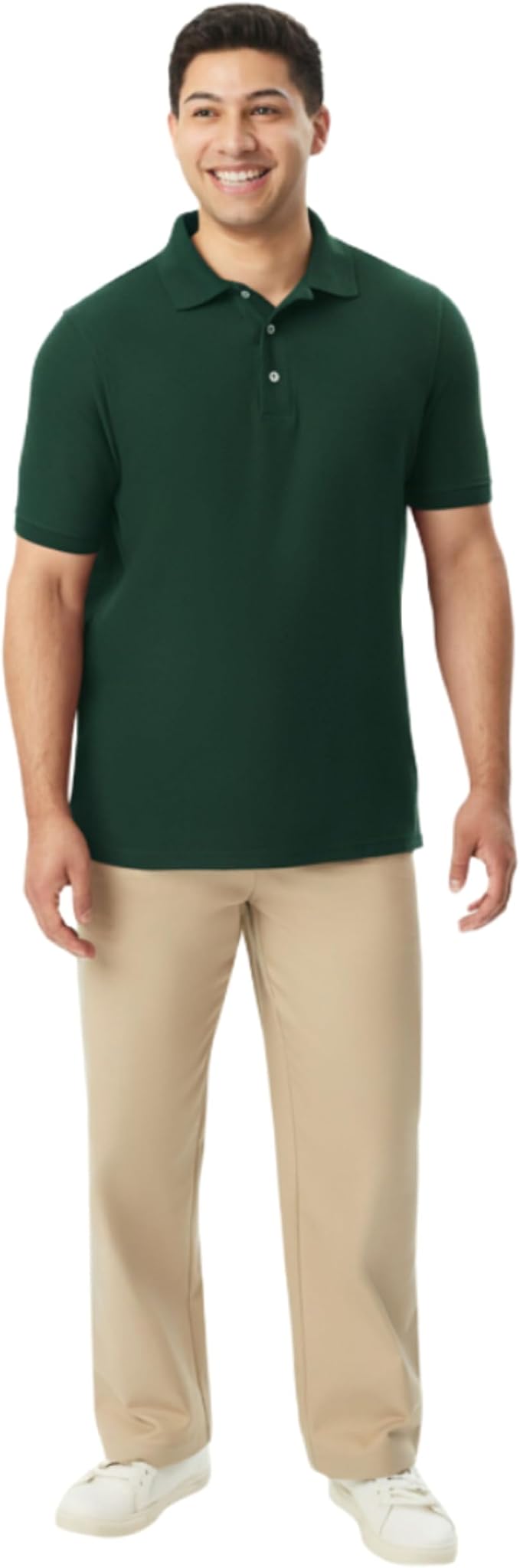 French Toast Unisex Adult Pique Polo, Hunter Green SA9084Y-H