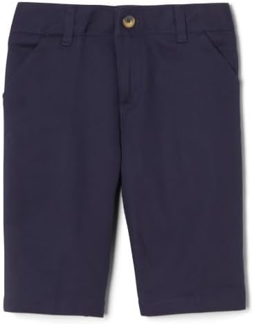French Toast Girls’ Stretch Twill Bermuda Short, Navy SH9271-E