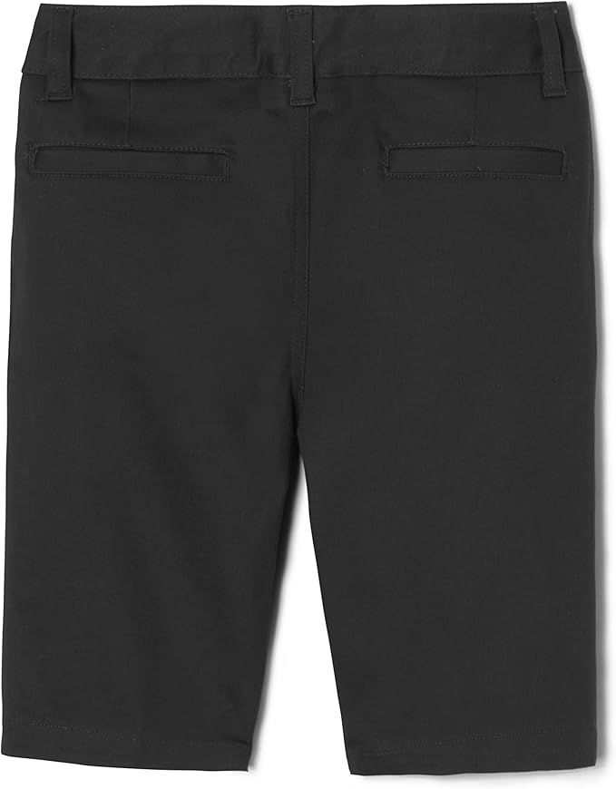 French Toast Girls’ Stretch Twill Bermuda Short, Black SH9271-F