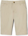 French Toast Girls’ Stretch Twill Bermuda Short, Khaki SH9271-G
