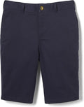 French Toast Men's Flat Front Stretch Twill Short, Navy SH9276Y-E