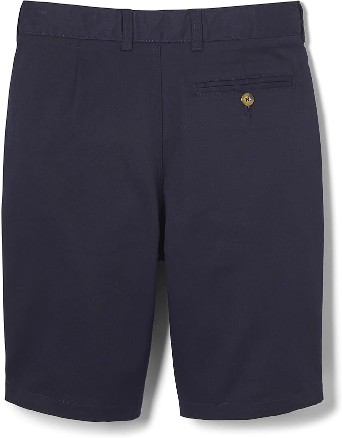 French Toast Men's Flat Front Stretch Twill Short, Navy SH9276Y-E