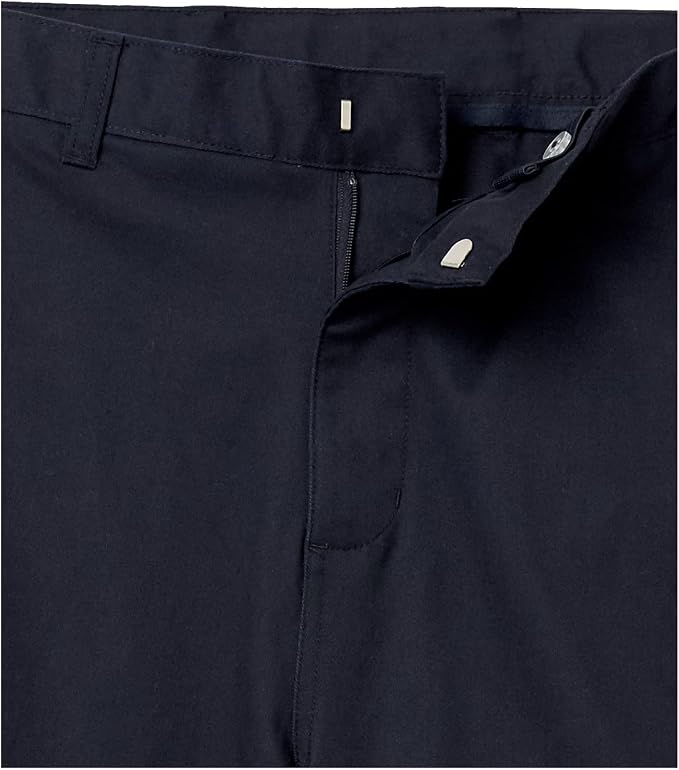 French Toast Men's Flat Front Stretch Twill Short, Navy SH9276Y-E