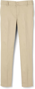 French Toast Women's Slim Fit Stretch Twill Pant, Khaki SK9405W-G