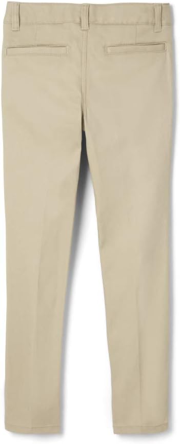 French Toast Girls' Slim Fit Stretch Twill Pant, Khaki SK9405-G