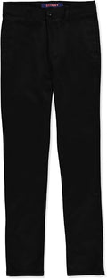 French Toast Women's Slim Fit Stretch Twill Pant, Black SK9405W-F