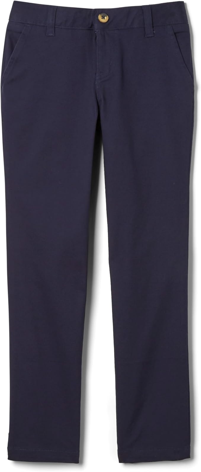 French Toast Girls’ Straight Fit Stretch Twill Pant, Navy SK9490-E