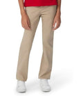 French Toast Girls’ Straight Fit Stretch Twill Pant, Khaki SK9490-G