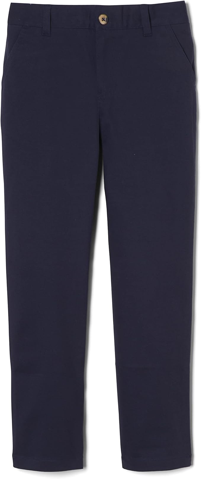 French Toast Boys' Adjustable Waist Straight Fit Stretch Twill Chino Pant, Navy SK9537-E