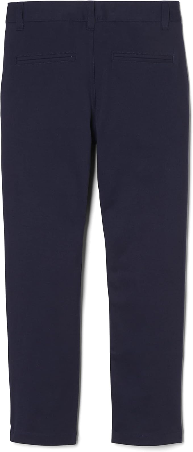 French Toast Boys' Adjustable Waist Straight Fit Stretch Twill Chino Pant, Navy SK9537-E