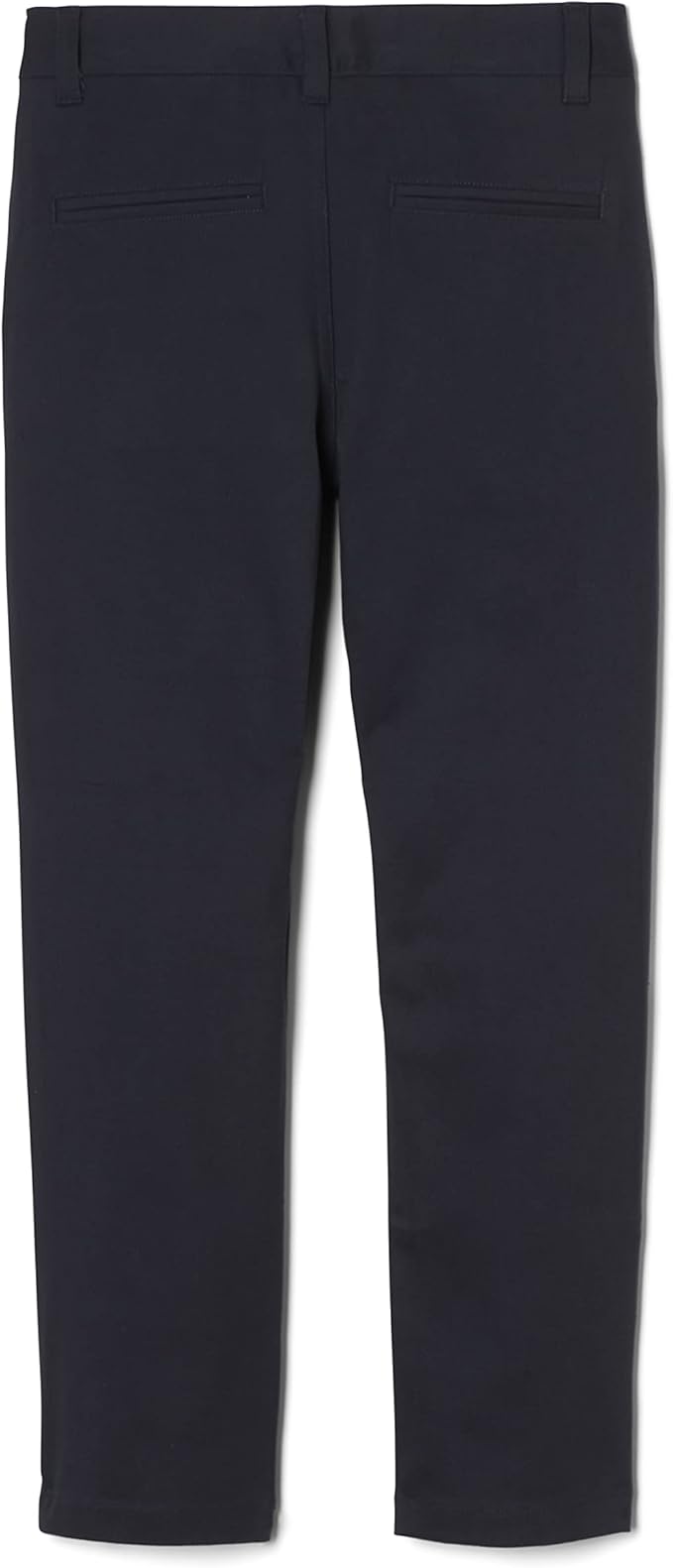 French Toast Boys' Adjustable Waist Straight Fit Stretch Twill Chino Pant, Black SK9537-F